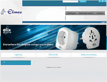 Tablet Screenshot of elimex.be